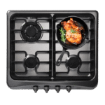 ENCIMERA INDURAMA GAS QUARZO 4Q/ 60CM /CR - Imagen 3