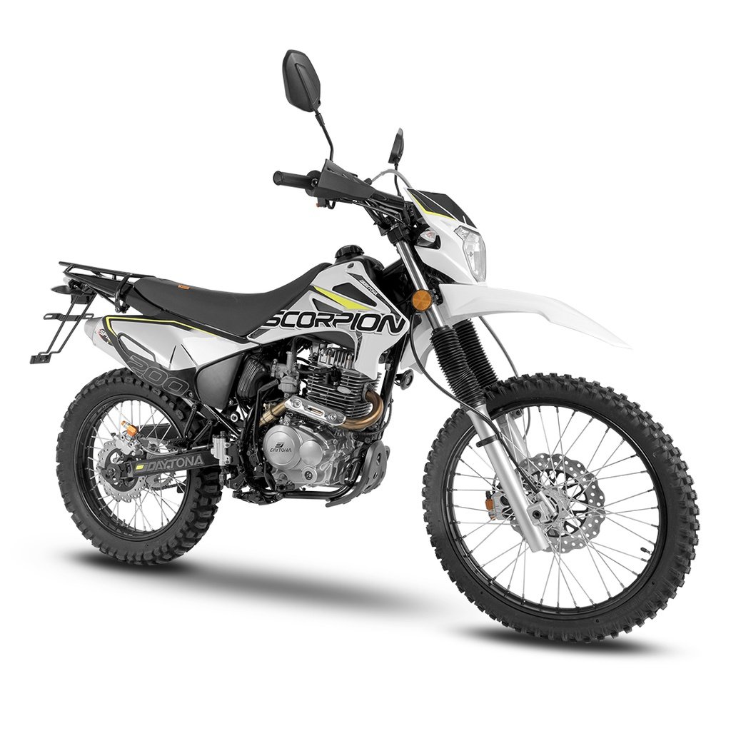 MOTO DAYTONA DY200 SCORPION BLANCO.1 MOTO DAYTONA DY200 SCORPION BLANCO - Imagen 1