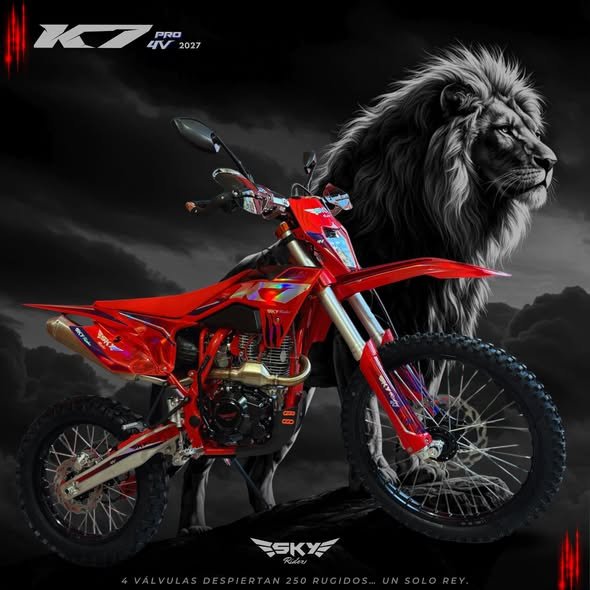 MOTO SKY RIDER K7 PRO 250 ROJO 4 VALVULAS.1 MOTO SKY RIDER K7 PRO 250 ROJO 4 VALVULAS - Imagen 1