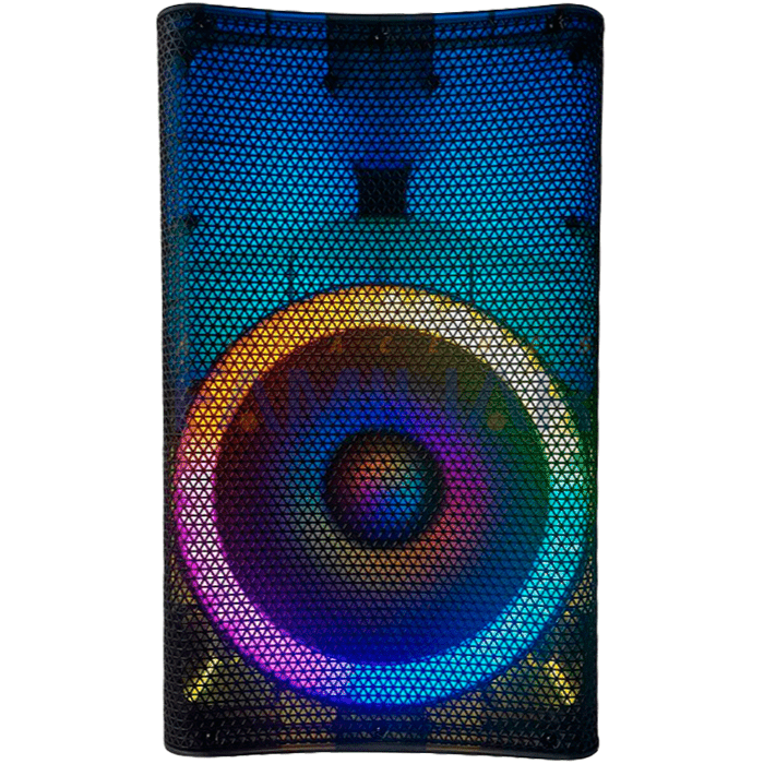 PARLANTE ITALY AUDIO ITL-1505 15P TRANSLUCIDA MIC Y STAND, MANIJA Y RUEDA.1 PARLANTE ITALY AUDIO ITL-1505 15" TRANSLUCIDA MIC Y STAND, MANIJA Y RUEDA - Imagen 1