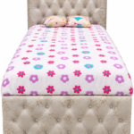 CAMA AIDA TAPIZADA 1 PLZ Y MEDIA