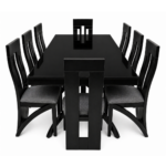 JUEGO DE COMEDOR MADERA LINEAL DE 8 SILLAS