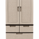 ARMARIO CAJONERA SUPREMA DUO RATAN 3P CAFE-BEIGE