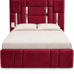 CAMA AIDA TAPIZ. ALTA CON ESPEJO 2 PLZ Y MEDIA