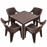 MESA RUSTICA WENGUE 4P